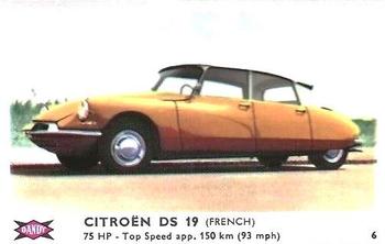 1960 Dandy Gum Motor Cars #6 Citroën DS 19 Front