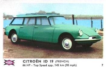1960 Dandy Gum Motor Cars #7 Citroën ID 19 Front