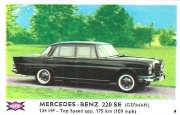 1960 Dandy Gum Motor Cars #9 Mercedes-Benz 220 SE Front