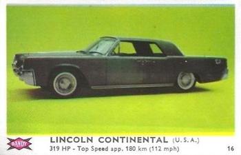 1960 Dandy Gum Motor Cars #16 Lincoln Continental Front