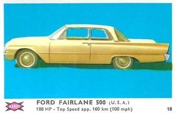 1960 Dandy Gum Motor Cars #18 Ford Fairlane 500 Front