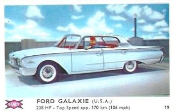 1960 Dandy Gum Motor Cars #19 Ford Galaxie Front