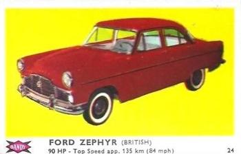 1960 Dandy Gum Motor Cars #24 Ford Zephyr Front