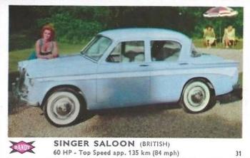 1960 Dandy Gum Motor Cars #31 Singer Saloon Front