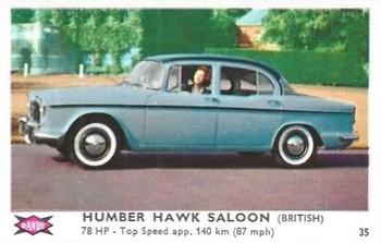 1960 Dandy Gum Motor Cars #35 Humbert Hawk Saloon Front