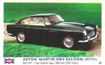1960 Dandy Gum Motor Cars #36 Austin Martin DB 4 Saloon Front