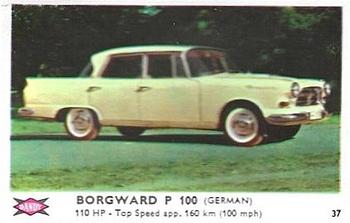 1960 Dandy Gum Motor Cars #37 Borgward P 100 Front