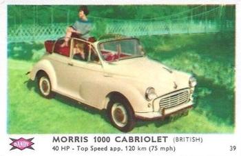 1960 Dandy Gum Motor Cars #39 Morris 1000 Cabriolet Front