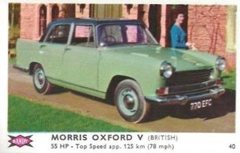 1960 Dandy Gum Motor Cars #40 Morris Oxford V Front