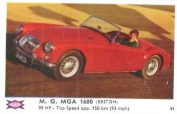 1960 Dandy Gum Motor Cars #41 M. G. MGA 1600 Front