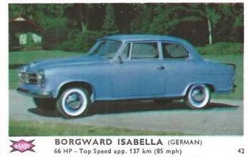 1960 Dandy Gum Motor Cars #42 Borgward Isabella Front