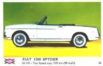 1960 Dandy Gum Motor Cars #46 Fiat 1200 Spyder Front