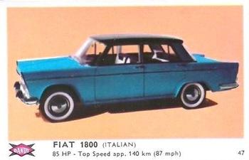 1960 Dandy Gum Motor Cars #47 Fiat 1800 Front