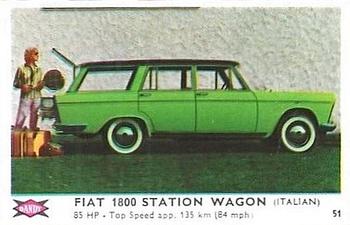 1960 Dandy Gum Motor Cars #51 Fiat 1800 Station Wagon Front