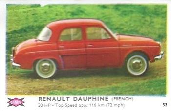 1960 Dandy Gum Motor Cars #53 Renault Dauphine Front