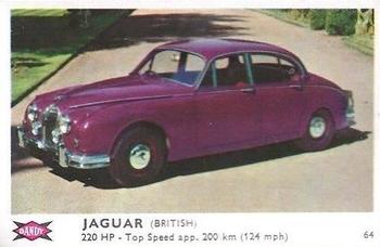 1960 Dandy Gum Motor Cars #64 Jaguar Front
