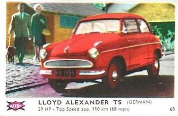 1960 Dandy Gum Motor Cars #65 Lloyd Alexander TS Front