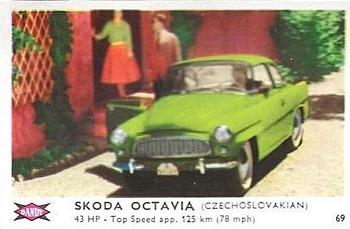 1960 Dandy Gum Motor Cars #69 Skoda Octavia Front