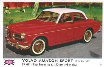 1960 Dandy Gum Motor Cars #71 Volvo Amazon Sport Front