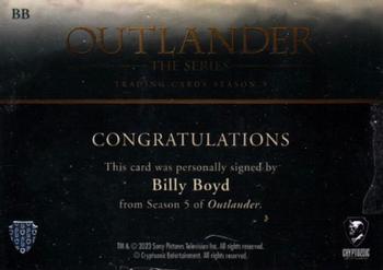 2023 Cryptozoic Outlander Season 5 - Autographs #BB Billy Boyd Back