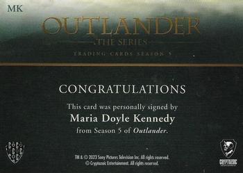 2023 Cryptozoic Outlander Season 5 - Autographs #MK Maria Doyle Kennedy Back