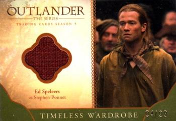 2023 Cryptozoic Outlander Season 5 - Timeless Wardrobe Relics Green #M20 Stephen Bonnet Front