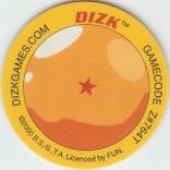 2000 Dizks Dragon Ball Z Tazos Series 1 - Fluro #2 Gohan Back