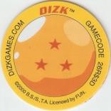 2000 Dizks Dragon Ball Z Tazos Series 1 - Fluro #5 Krillin Back