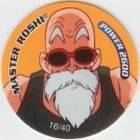 2000 Dizks Dragon Ball Z Tazos Series 1 - Fluro #16 Master Roshi Front