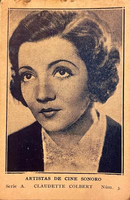 1932 Artistas De Cine Sonoro #3 Claudette Colbert Front