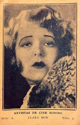 1932 Artistas De Cine Sonoro #4 Clara Bow Front