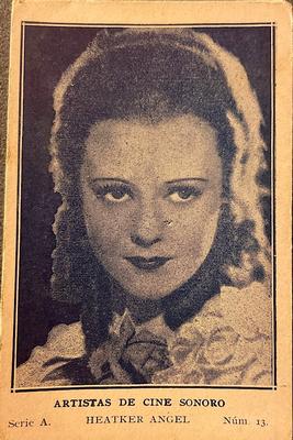 1932 Artistas De Cine Sonoro #13 Heather Angel Front