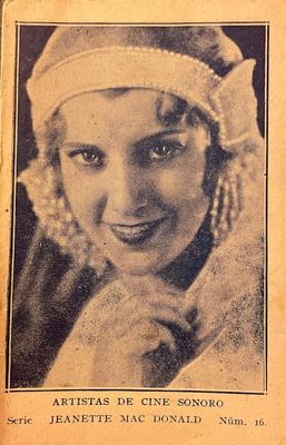 1932 Artistas De Cine Sonoro #16 Jeanette MacDonald Front