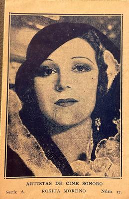1932 Artistas De Cine Sonoro #17 Rosita Moreno Front