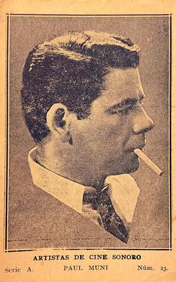 1932 Artistas De Cine Sonoro #23 Paul Muni Front