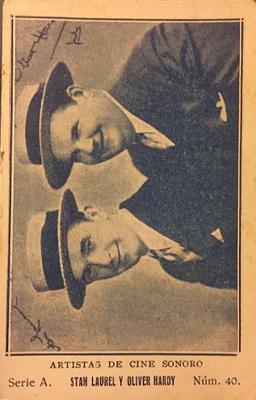 1932 Artistas De Cine Sonoro #40 Stan Laurel / Oliver Hardy Front