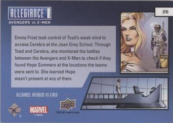 2023 Upper Deck Marvel Allegiance: Avengers vs X-Men - Chapters #26 Avengers vs. X-Men (2012) #4 Back