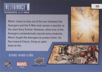 2023 Upper Deck Marvel Allegiance: Avengers vs X-Men - Chapters #35 X-Men Legacy (2008) #267 Back