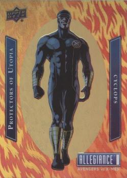 2023 Upper Deck Marvel Allegiance: Avengers vs X-Men - Protectors of Utopia #PF1 Cyclops Front