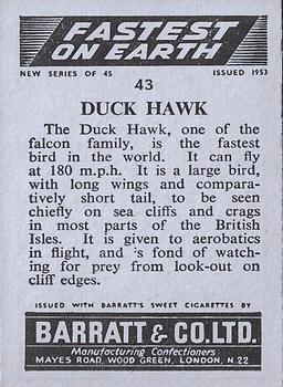 1953 Barratt Fastest On Earth #43 Duck Hawk Back