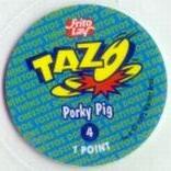 1995 Frito-Lay Looney Tunes Tazos #4 Porky Pig Back