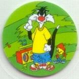 1995 Frito-Lay Looney Tunes Tazos #16 Sylvester Front