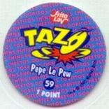 1995 Frito-Lay Looney Tunes Tazos #59 Pepe Le Pew Back