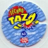 1995 Frito-Lay Chester Cheetah Techno Tazos #63 Chester Cheetah Back