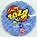 1995 Frito-Lay Chester Cheetah Techno Tazos #65 Chester Cheetah Back