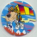 1995 Frito-Lay Chester Cheetah Techno Tazos #66 Chester Cheetah Front