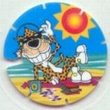 1995 Frito-Lay Chester Cheetah Techno Tazos #75 Chester Cheetah Front