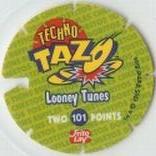 1995 Frito-Lay Looney Tunes Techno Tazos #101 Looney Tunes Back