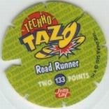 1995 Frito-Lay Looney Tunes Techno Tazos #133 Road Runner Back