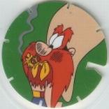 1995 Frito-Lay Looney Tunes Techno Tazos #137 Yosemite Sam Front